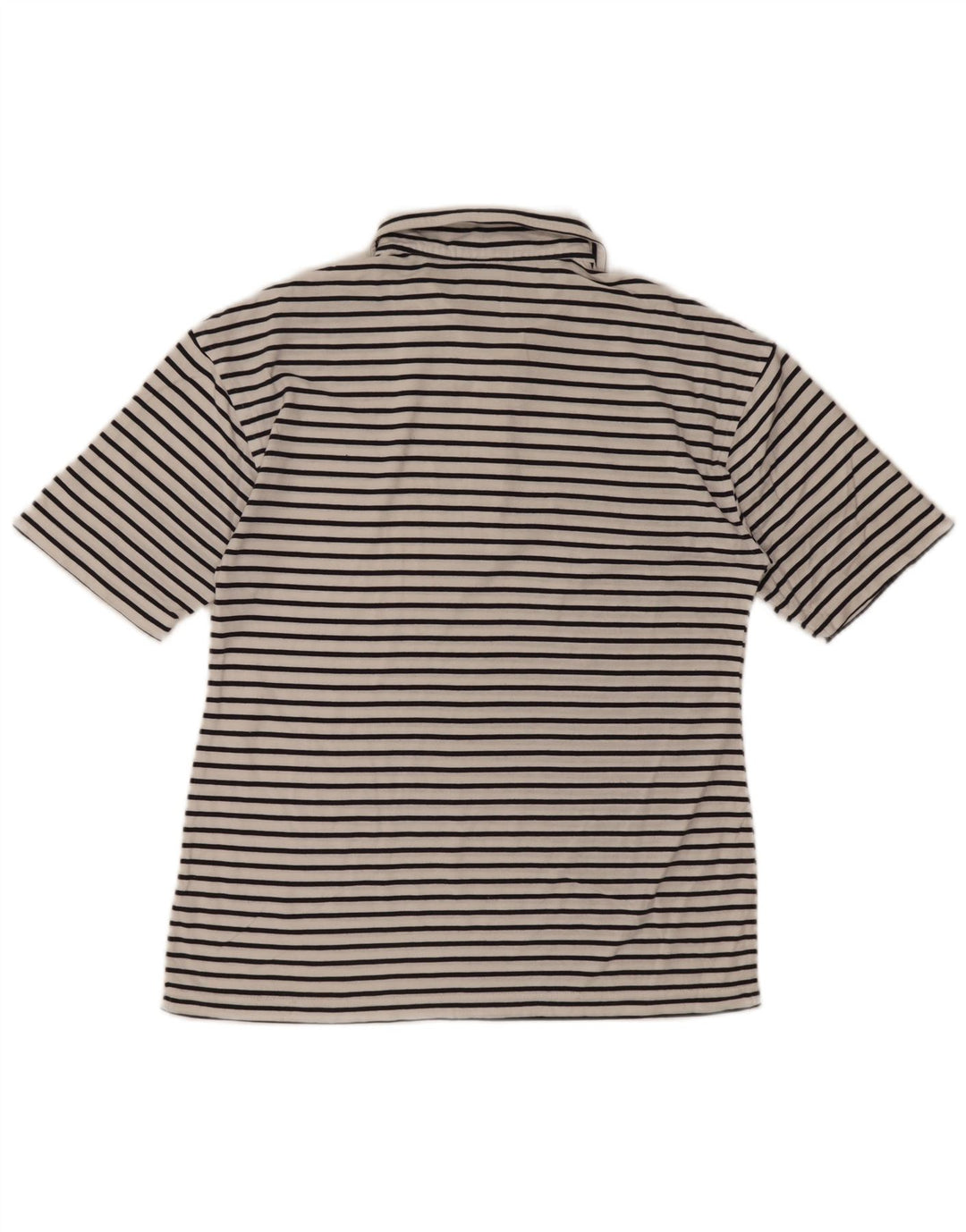 Lacoste Mens Polo Shirt Size 4 Medium White Pinstripe