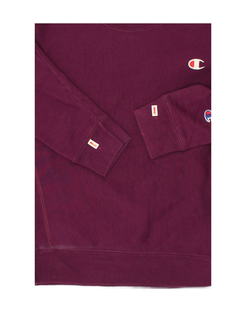 CHAMPION Womens Sweatshirt Jumper Medium Burgundy Cotton | Vintage Champion | Thrift | Second-Hand Champion | Used Clothing | Messina Hembry 