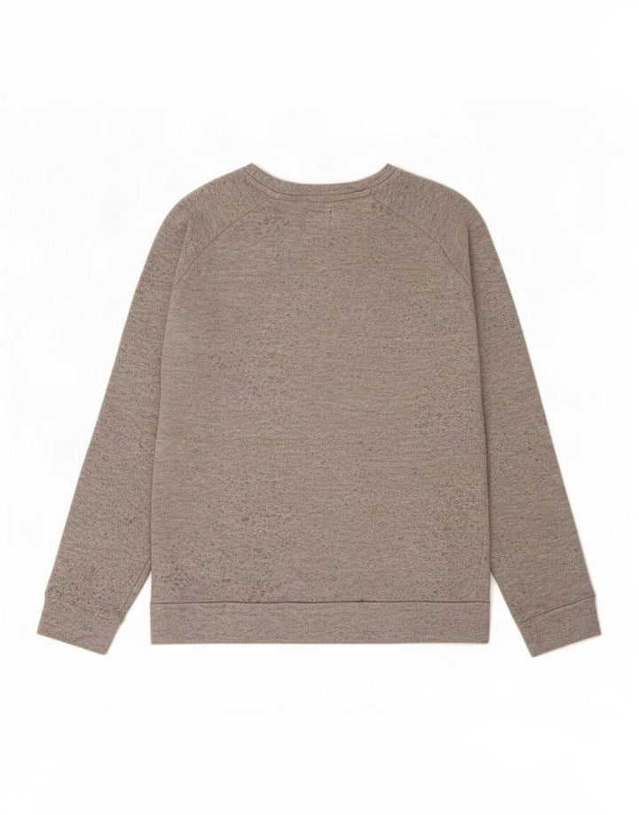 Zara Mens Sweatshirt Jumper Large Grey Flecked Polyester