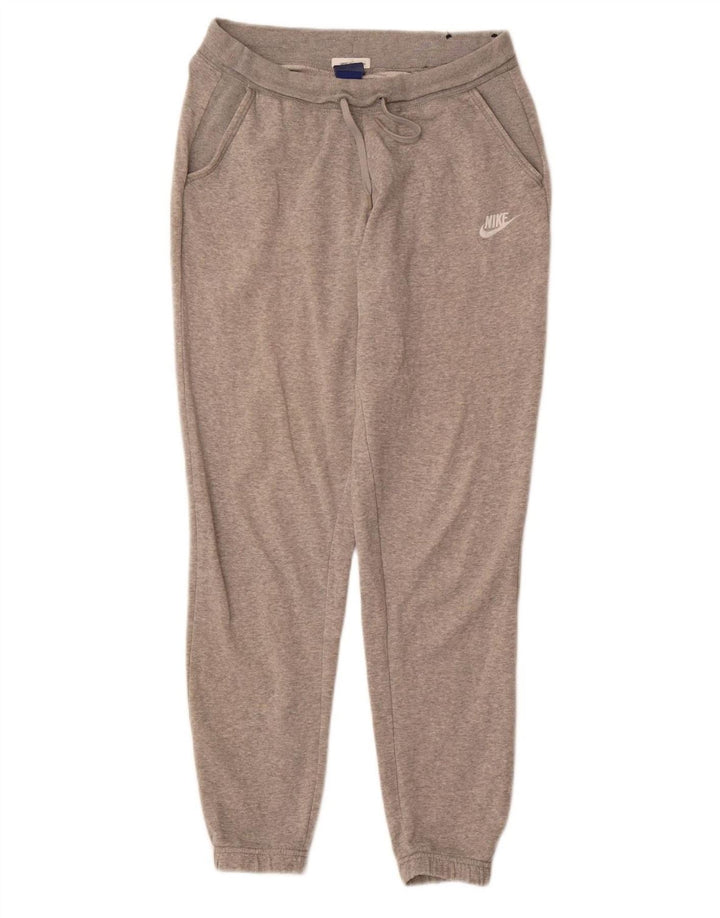 NIKE Mens Tracksuit Trousers Joggers Small  Grey Cotton