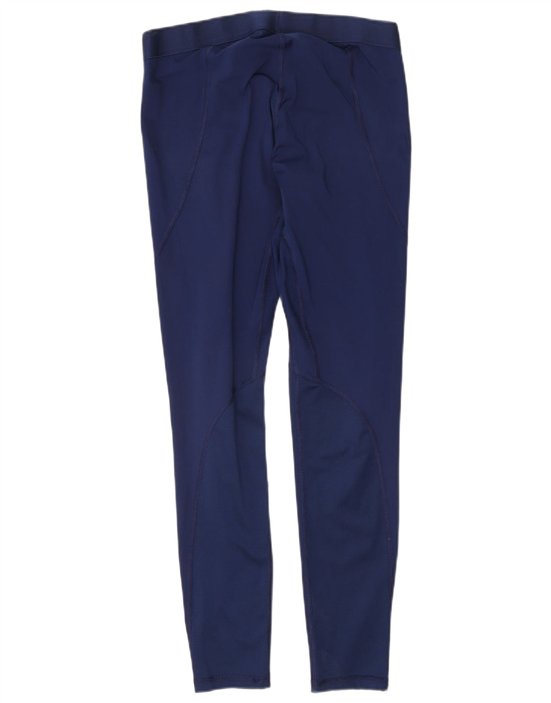 Adidas Womens Leggings UK 14 Medium Navy Blue