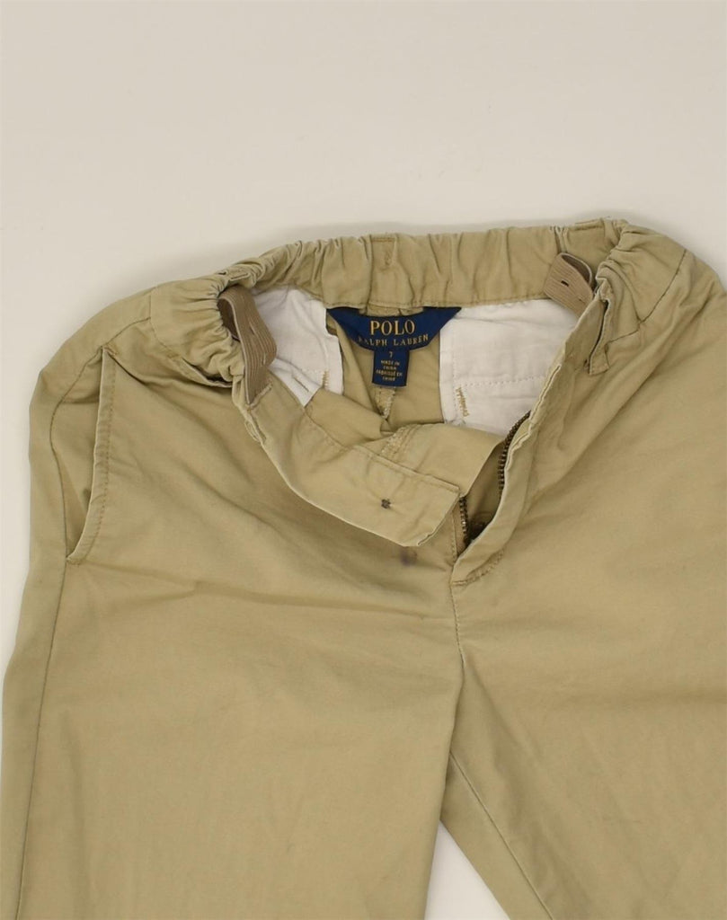 POLO RALPH LAUREN Boys Straight Chino Trousers 6-7 Years Khaki Cotton | Vintage Polo Ralph Lauren | Thrift | Second-Hand Polo Ralph Lauren | Used Clothing | Messina Hembry 