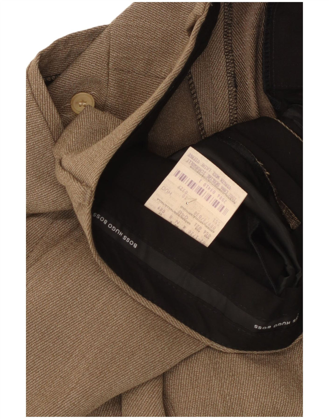 Hugo Boss Mens Straight Suit Trousers IT 48 Medium W34 L30 Brown
