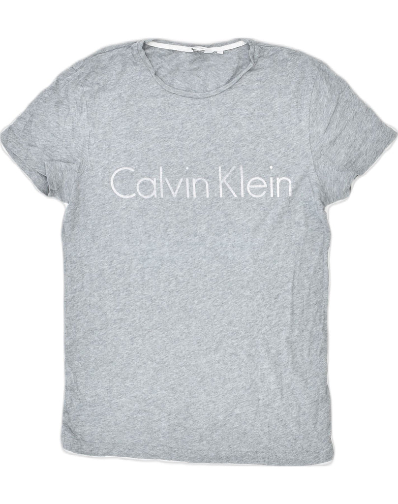 CALVIN KLEIN Mens Graphic T-Shirt Top Small Grey | Vintage | Thrift | Second-Hand | Used Clothing | Messina Hembry 