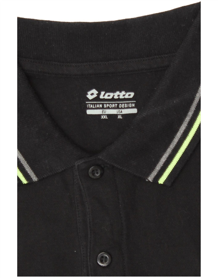 Lotto Mens Polo Shirt XL Black