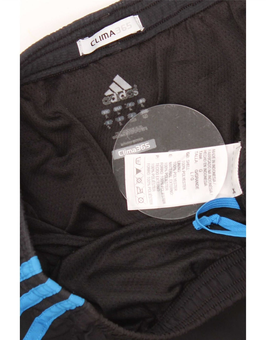 Adidas Mens Clima 365 Sport Shorts Large Black Polyester