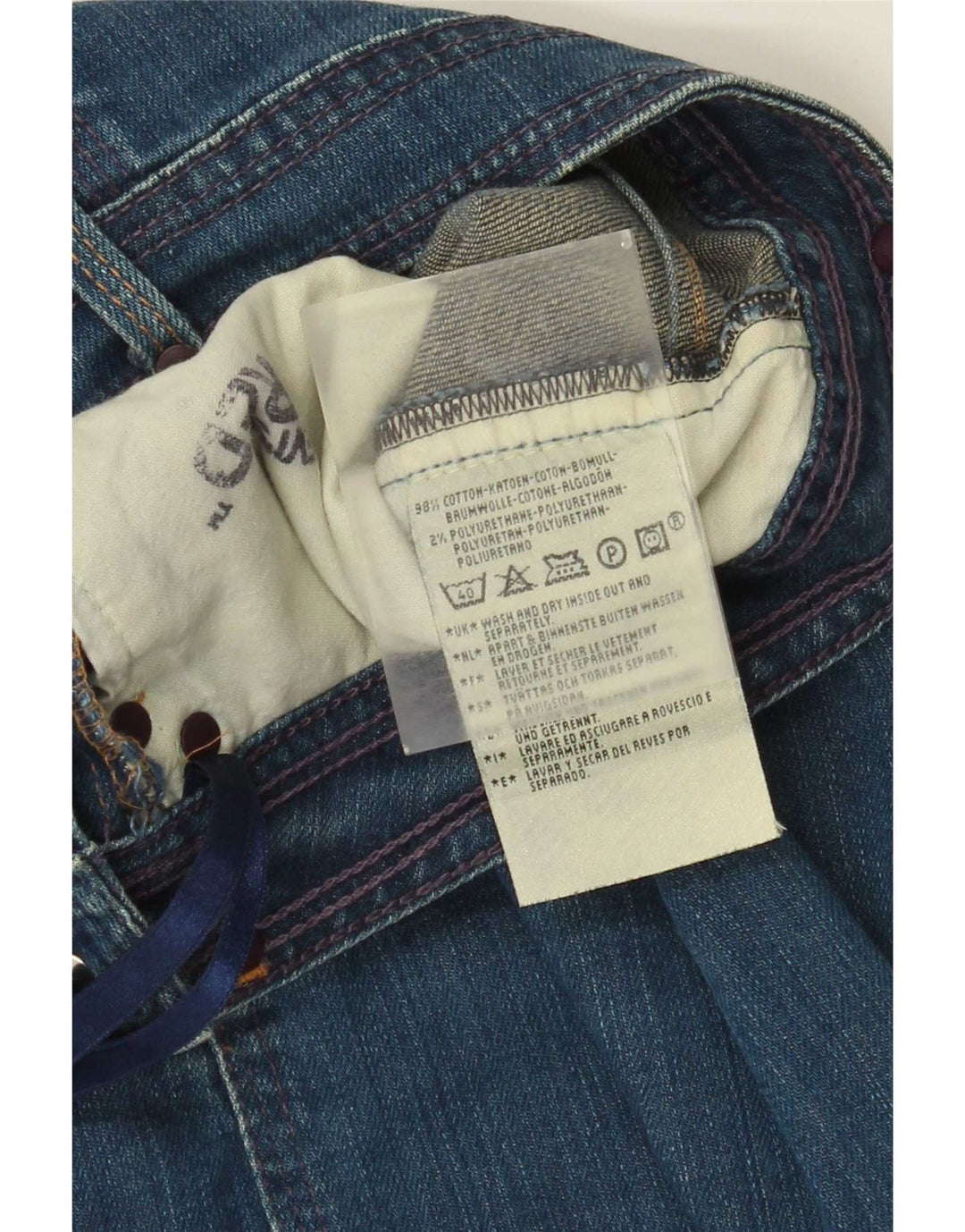 Levi's Womens Denim Skirt W28 Medium Blue Cotton