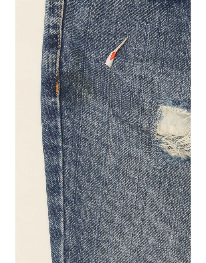 Tommy Hilfiger Womens Distressed Straight Jeans US 4 Small W26 L33 Blue