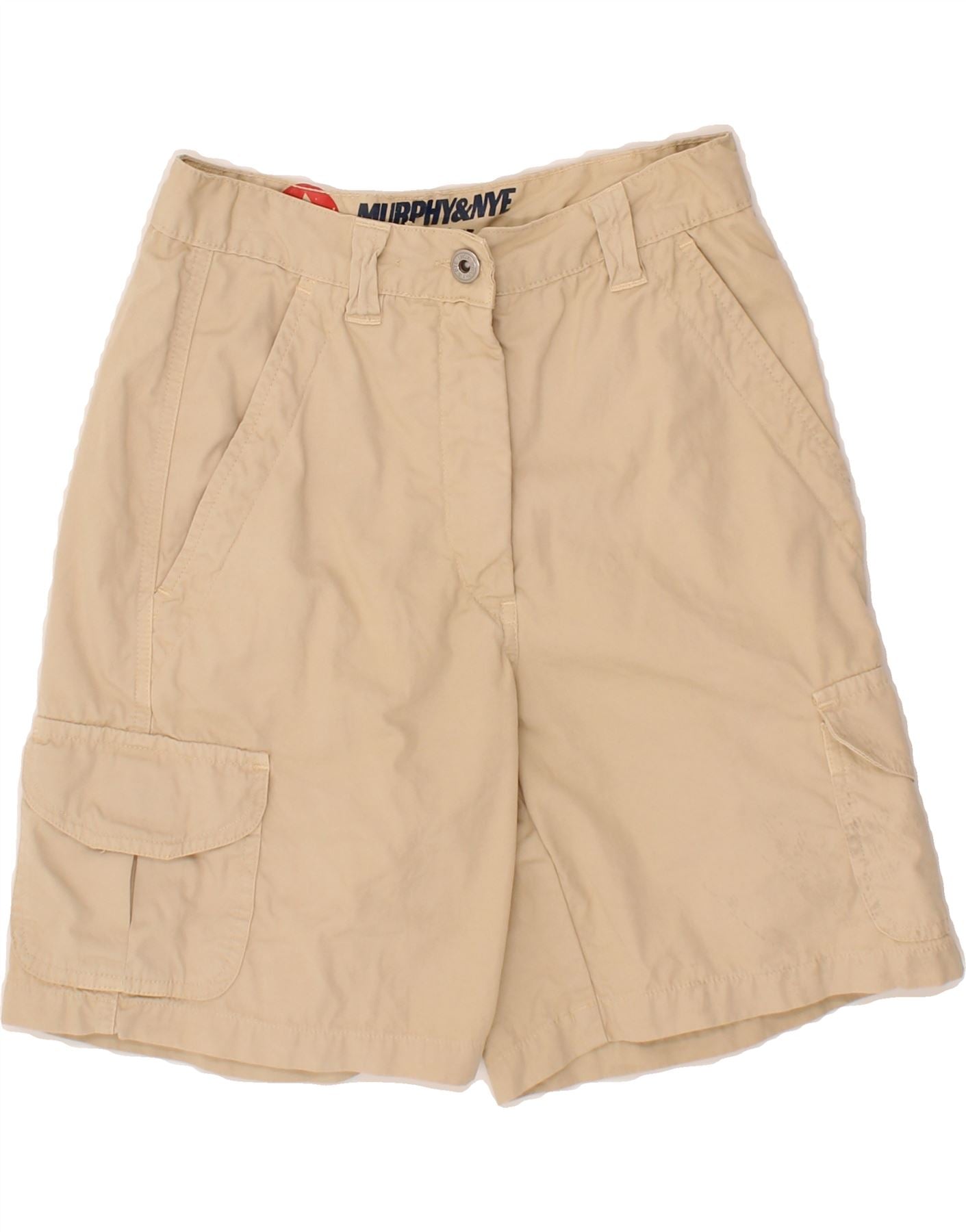 MURPHY NYE Womens Cargo Shorts W28 Medium Beige Vintage