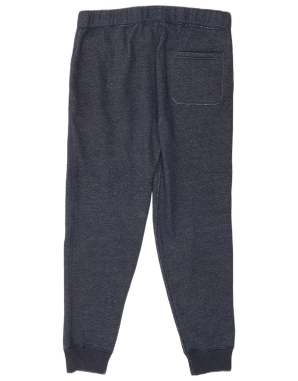 Abercrombie & Fitch Mens Tracksuit Trousers Joggers Large Navy Blue Cotton