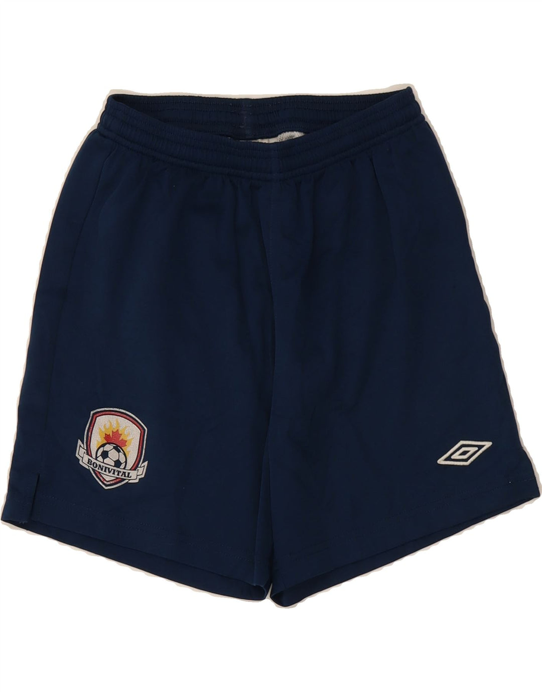 UMBRO Boys Sport Shorts 7-8 Years Large  Navy Blue Polyester Vintage Umbro and Second-Hand Umbro from Messina Hembry 