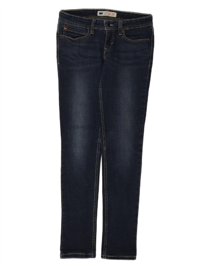 LEVI'S Womens Skinny Jeans Medium W30 L31 Navy Blue Cotton