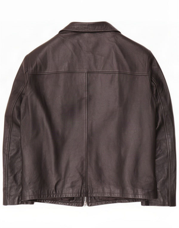 Conbipel Mens Leather Jacket IT 52 Large Black