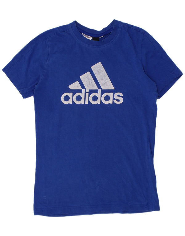 Adidas Boys Graphic T-Shirt Top 10-11 Years Blue