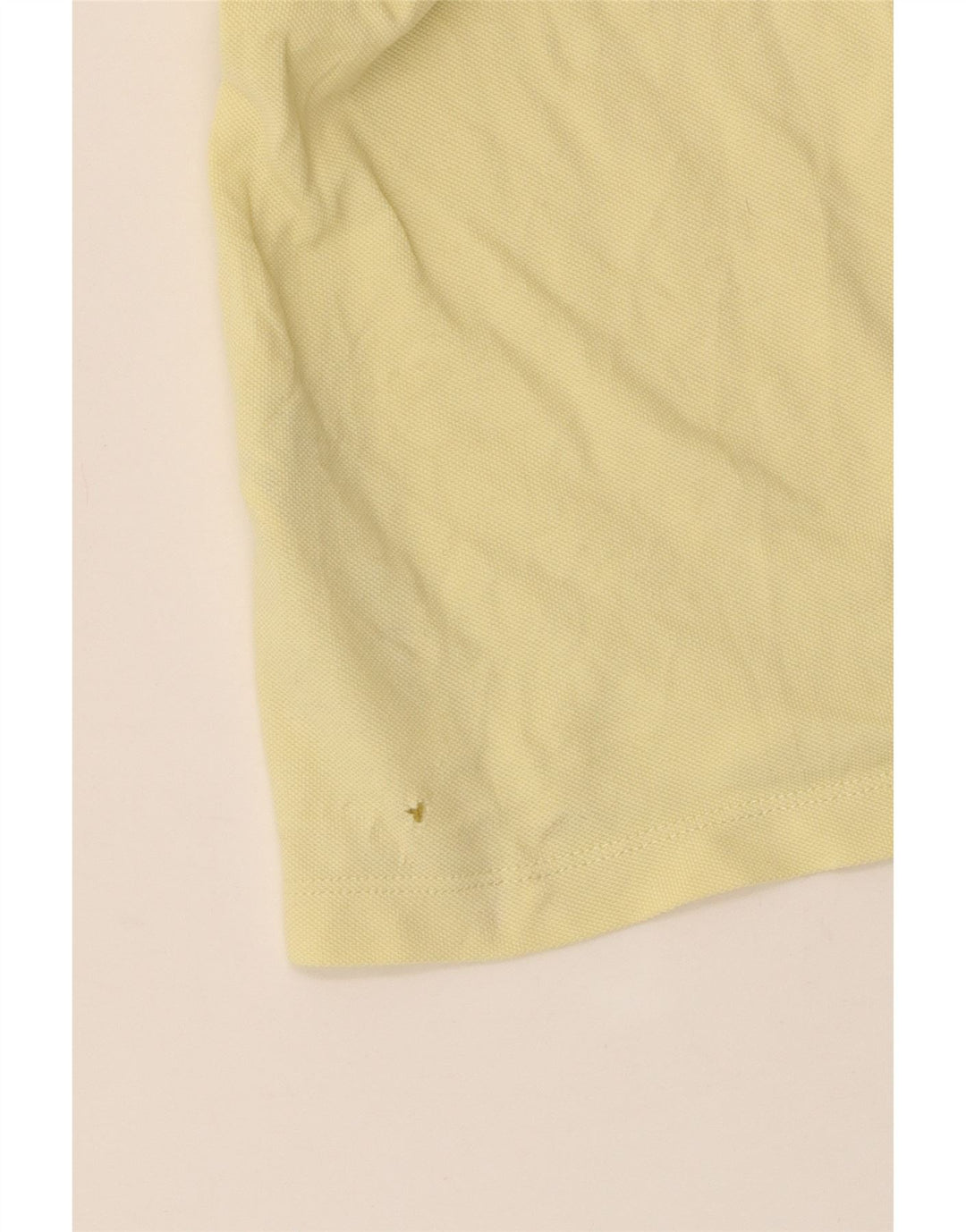 MASSIMO DUTTI Mens Polo Shirt Large Yellow Cotton