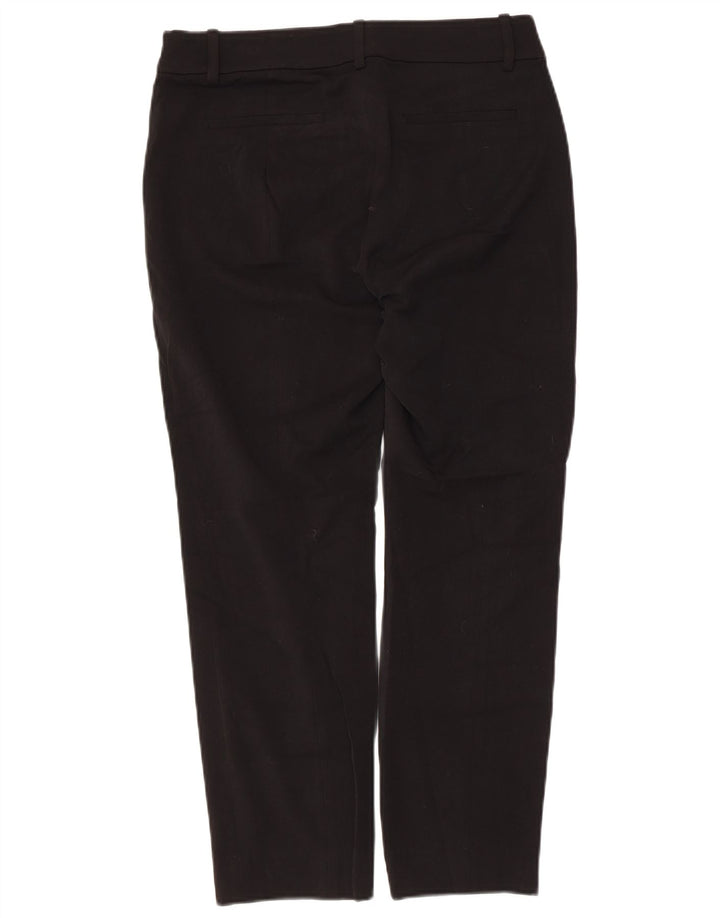 J. Crew Womens Cropped Trousers US 8 Medium W32 L24 Black Polyester