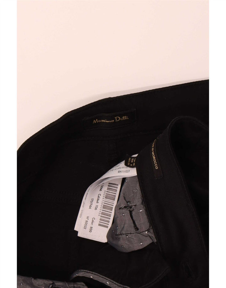 Massimo Dutti Womens High Waist Slim Jeans EU 40 Medium W30 L30 Black
