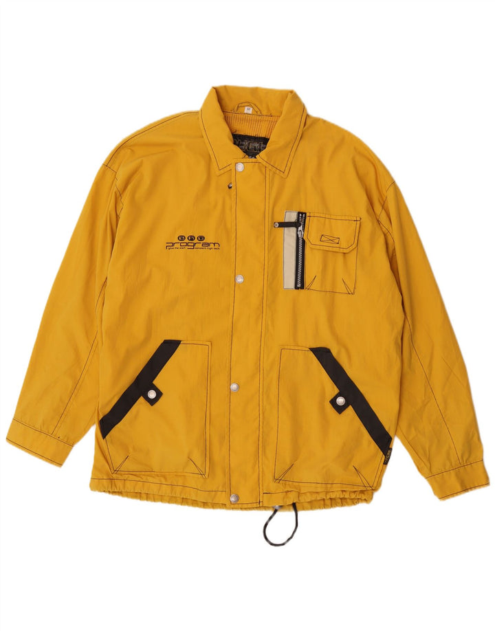 Brugi Mens Utility Jacket IT 52 XL Yellow Cotton