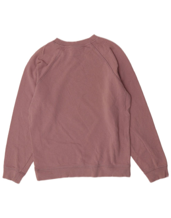 Topshop Womens Oversized Sweatshirt Jumper UK 8 Small Pink Cotton