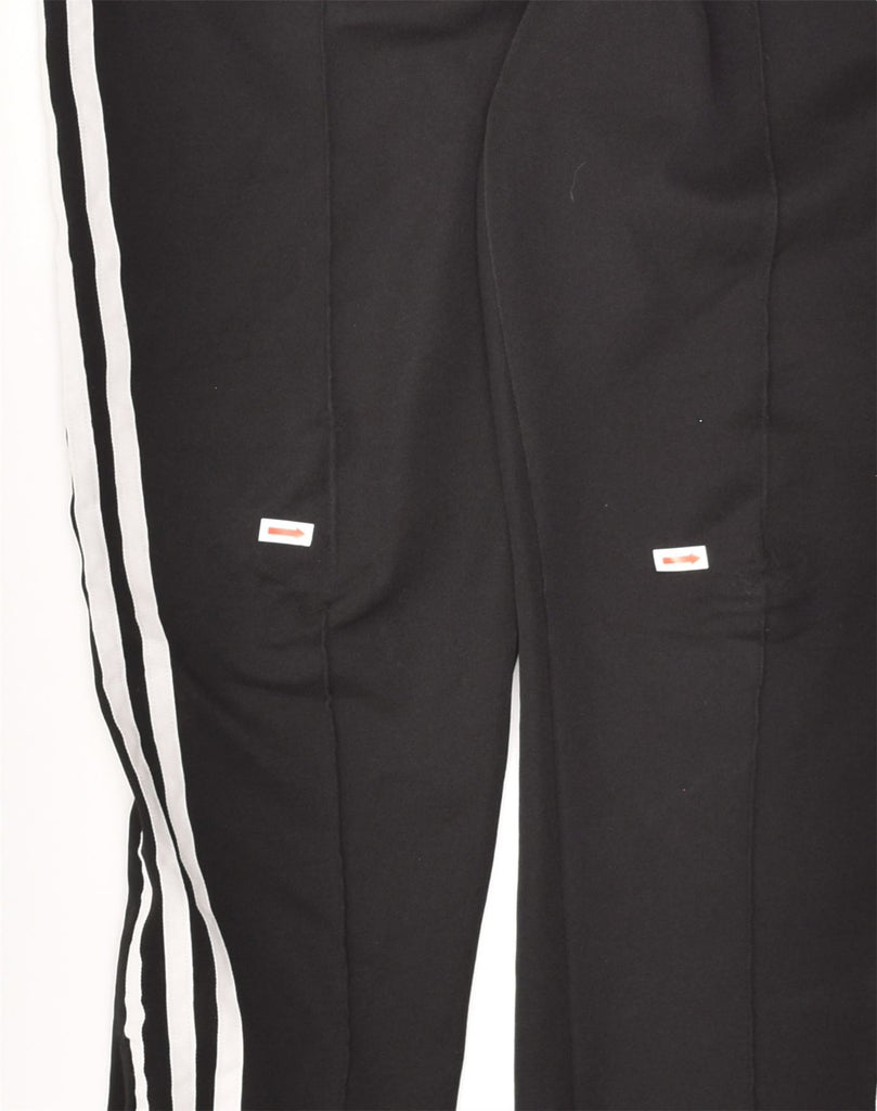 ADIDAS Womens Tracksuit Trousers UK 10 Small Black Polyester | Vintage Adidas | Thrift | Second-Hand Adidas | Used Clothing | Messina Hembry 