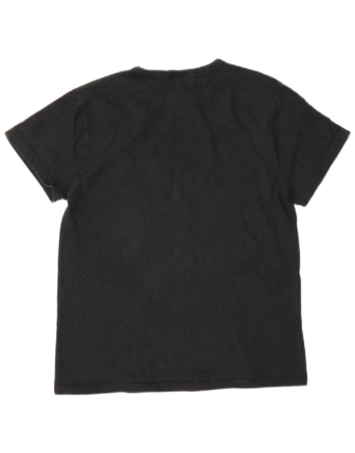 Champion Womens Graphic T-Shirt Top UK 14 Medium Black