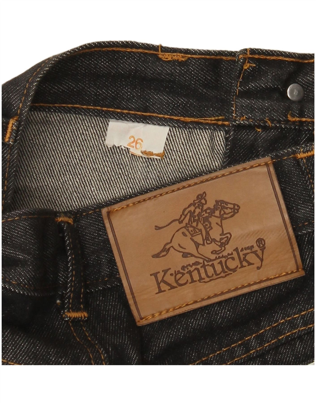 Kentucky Womens Denim Skirt W26 Small Black