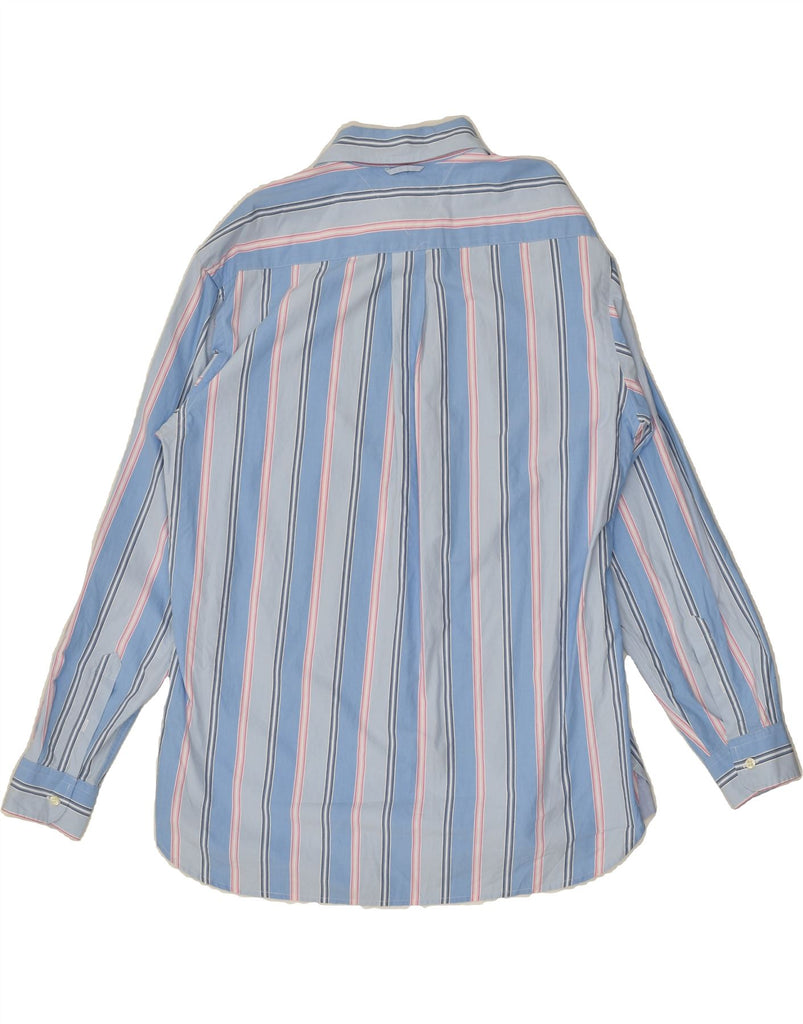 TOMMY HILFIGER Mens Shirt Large Blue Striped Cotton | Vintage Tommy Hilfiger | Thrift | Second-Hand Tommy Hilfiger | Used Clothing | Messina Hembry 