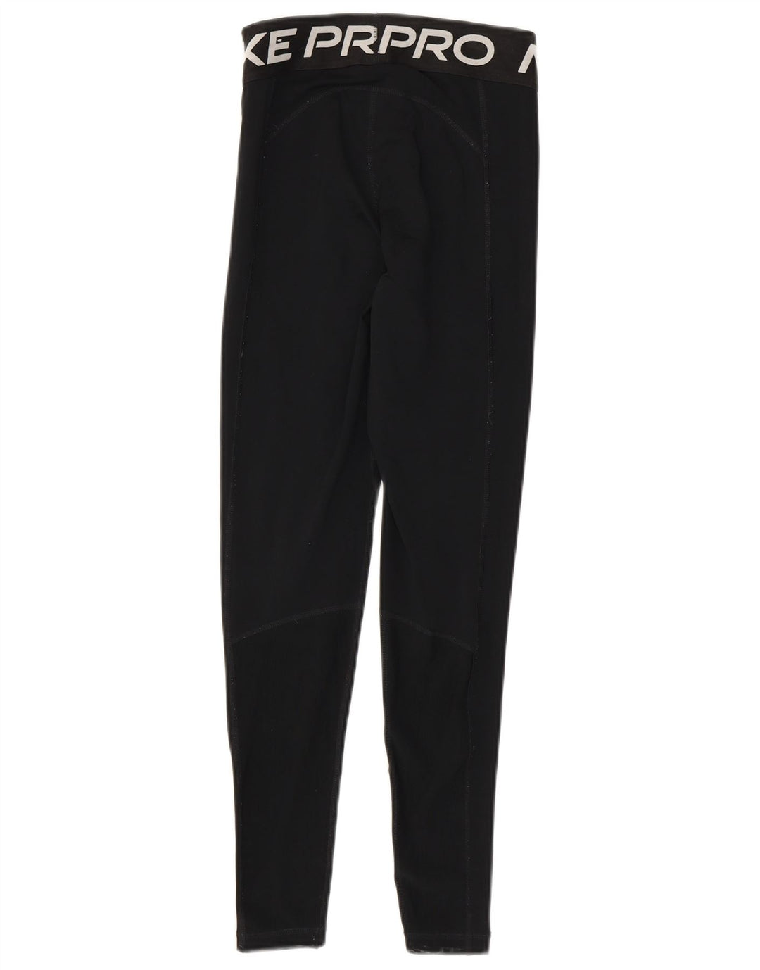 Nike Womens Dri Fit Graphic Leggings UK 4 XS Black Polyester