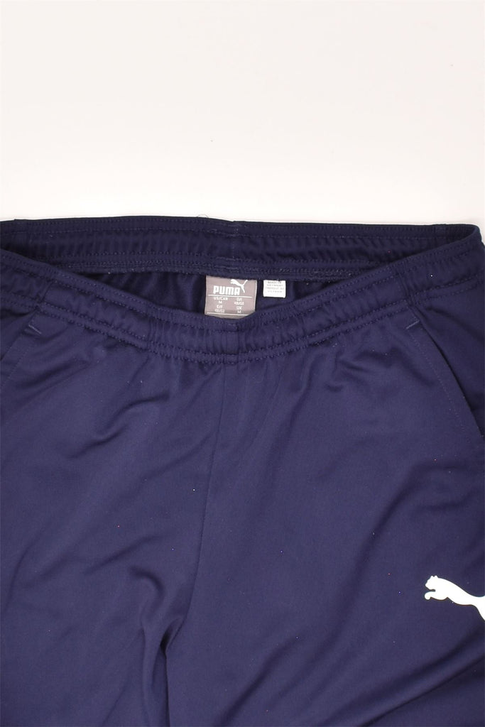 PUMA Mens Tracksuit Trousers Medium Navy Blue | Vintage Puma | Thrift | Second-Hand Puma | Used Clothing | Messina Hembry 