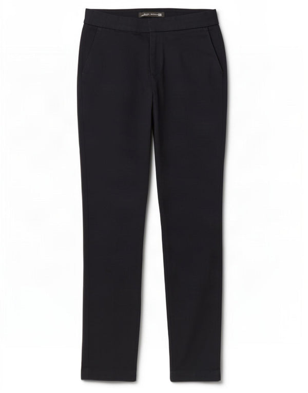 Zara Womens Slim Chino Trousers EU 38 Small W28 L28 Navy Blue Cotton