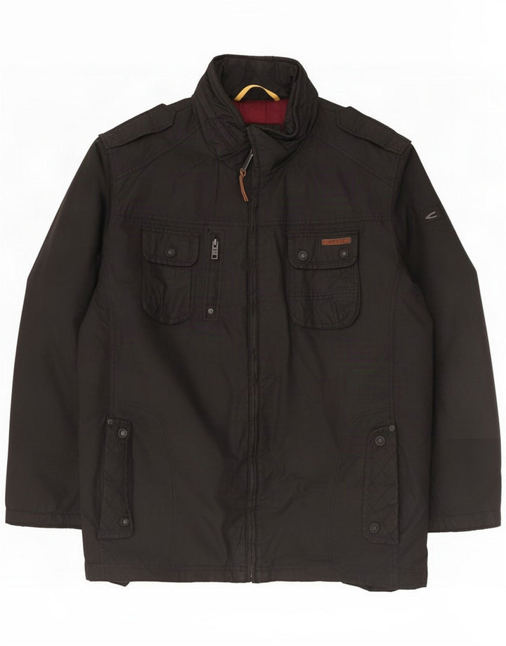 Camel Active Mens Military Jacket IT 58 4XL Black Cotton