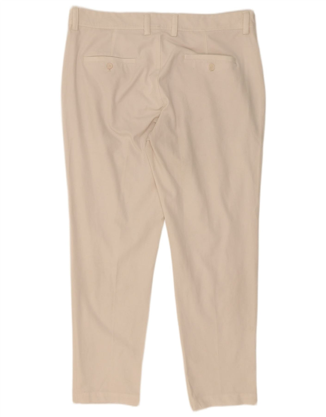 Zara Mens Slim Chino Trousers EU 44 Large W34 L30 White Polyester