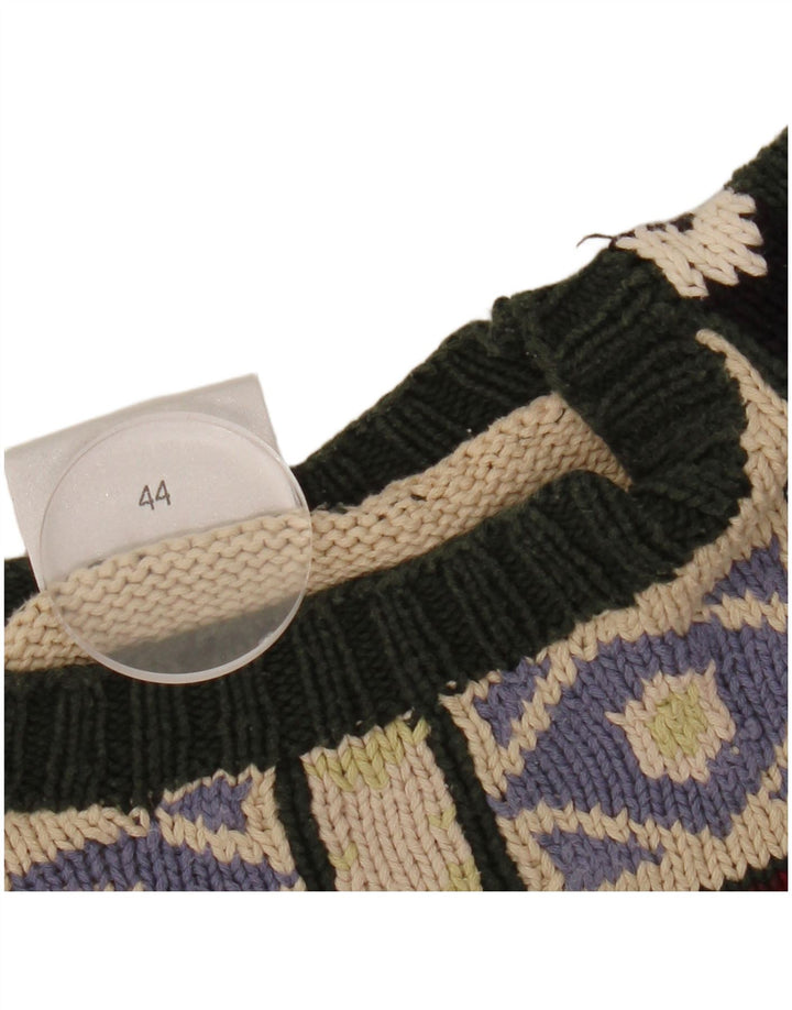 PUBLIC Womens Crew Neck Jumper Sweater IT 44 Medium Multicoloured