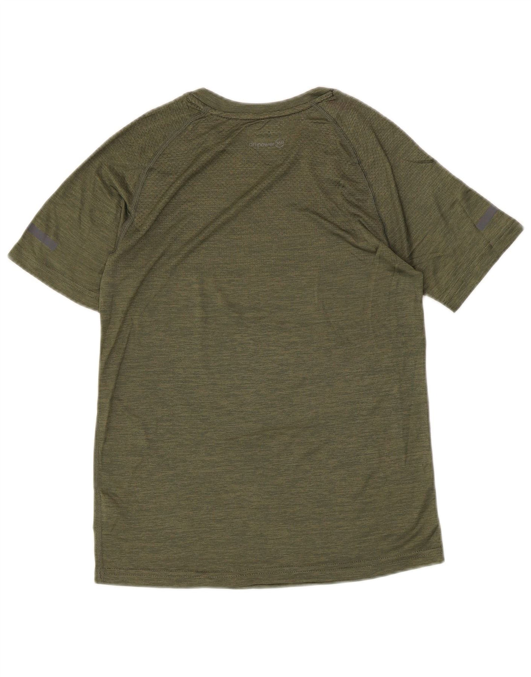 Russell Athletic Boys Dri-Power T-Shirt Top 10-11 Years Large Green Flecked