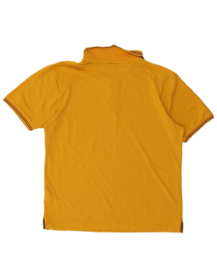Champion Mens Polo Shirt Medium Yellow Cotton