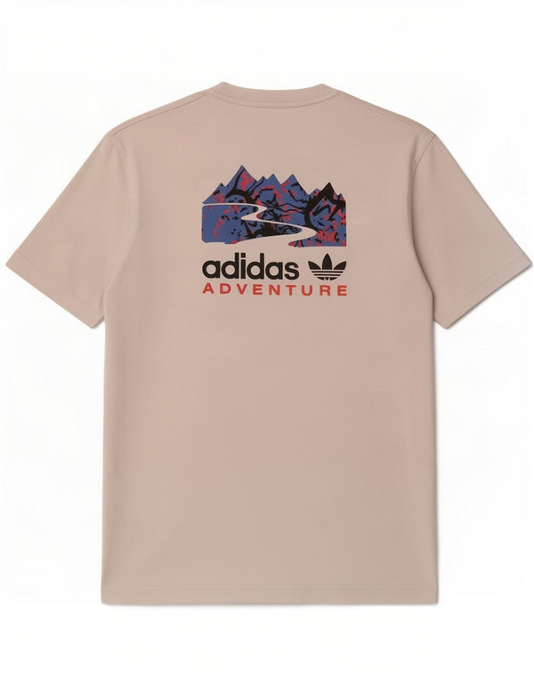 Adidas Mens Graphic T-Shirt Top Small White Cotton