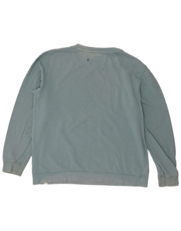 Rip Curl Mens Graphic Sweatshirt Jumper Small Blue Cotton