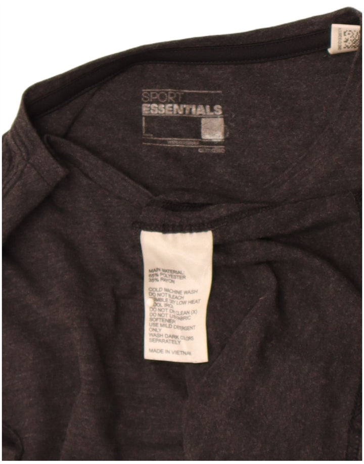 Adidas Mens Climalite T-Shirt Top Large Grey Polyester