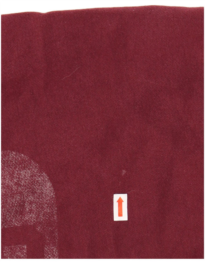 SUPERDRY Mens Graphic Sweatshirt Jumper Medium Burgundy Cotton