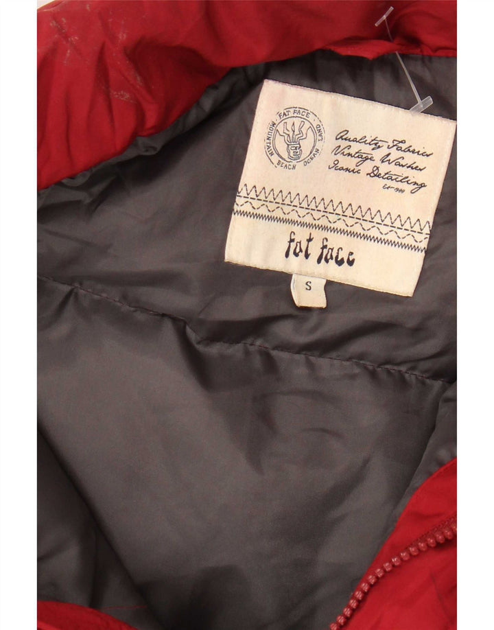 Fat Face Mens Padded Jacket UK 36 Small Red Polyester