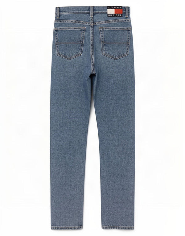 Tommy Hilfiger Womens Straight Jeans W32 L32 Blue Cotton
