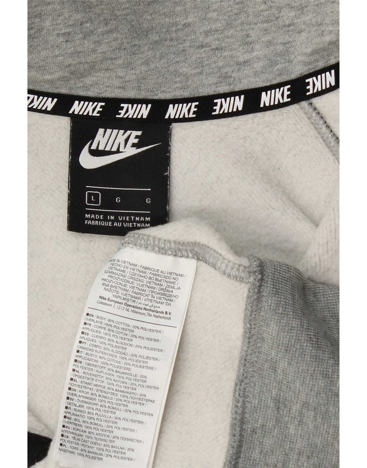 Nike Mens Full Tracksuit Large  Grey Colourblock Cotton