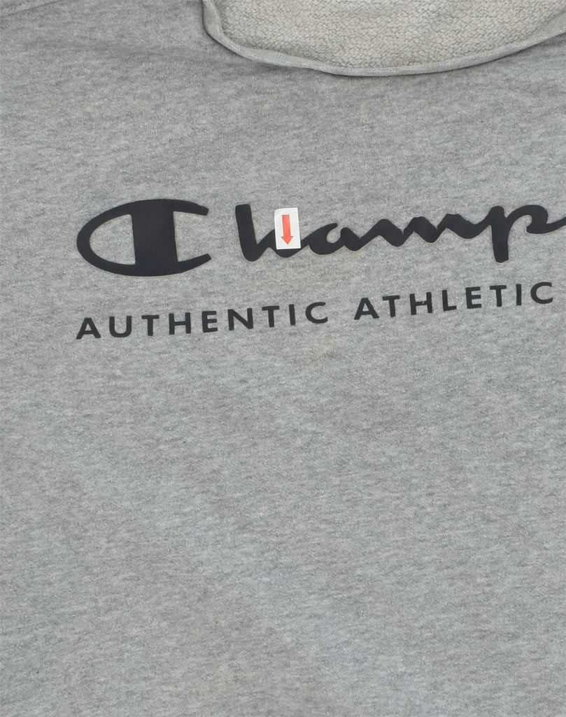 CHAMPION Boys Graphic Sweatshirt Jumper 13-14 Years XL Grey Cotton | Vintage Champion | Thrift | Second-Hand Champion | Used Clothing | Messina Hembry 