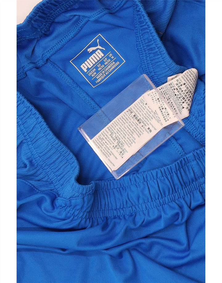 Puma Mens Sport Shorts Medium Blue Colourblock Polyester