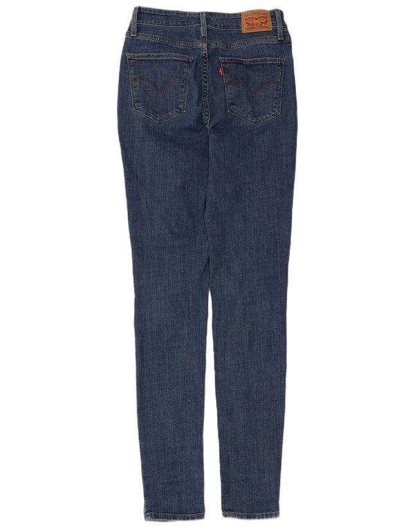 Levi's Womens 721 High Rise Skinny Jeans W27 L32 Blue Cotton