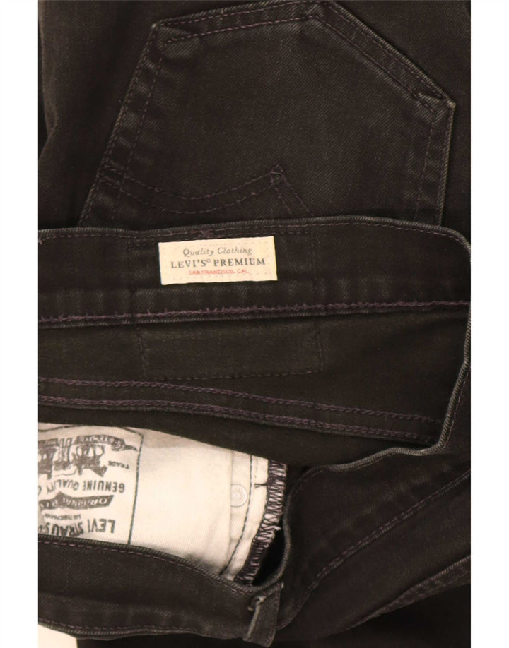 Levi's Mens Straight Jeans W30 L32 Black Cotton