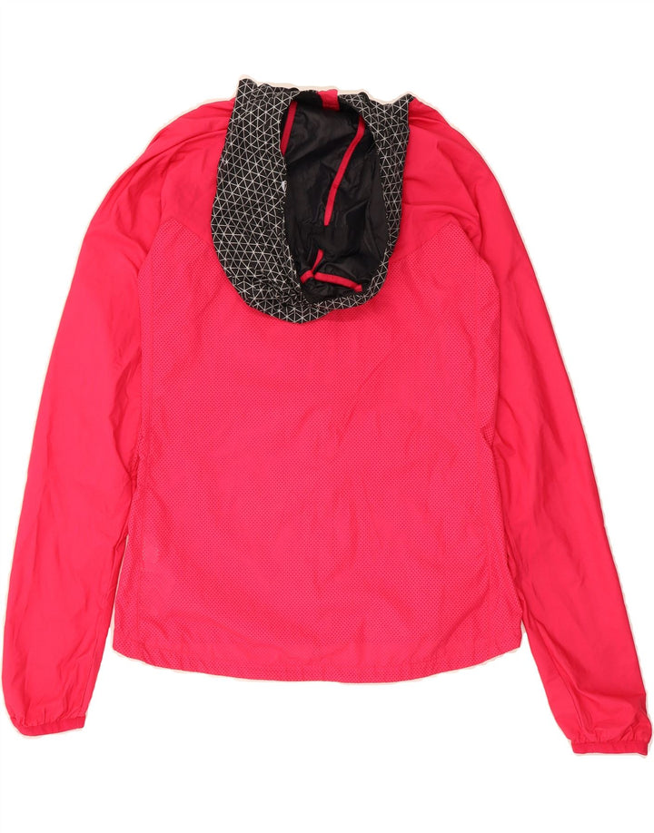 NIKE Womens Hooded Rain Jacket UK 10 Small Pink Polyester Vintage Nike and Second-Hand Nike from Messina Hembry 