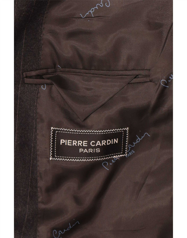 Pierre Cardin Mens Double Breasted 2 Piece Suit UK 40 Large Grey Classic