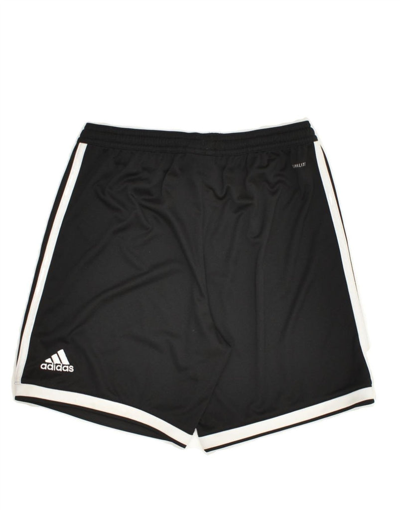 ADIDAS Boys Climalite Sport Shorts 11-12 Years Black Polyester | Vintage Adidas | Thrift | Second-Hand Adidas | Used Clothing | Messina Hembry 