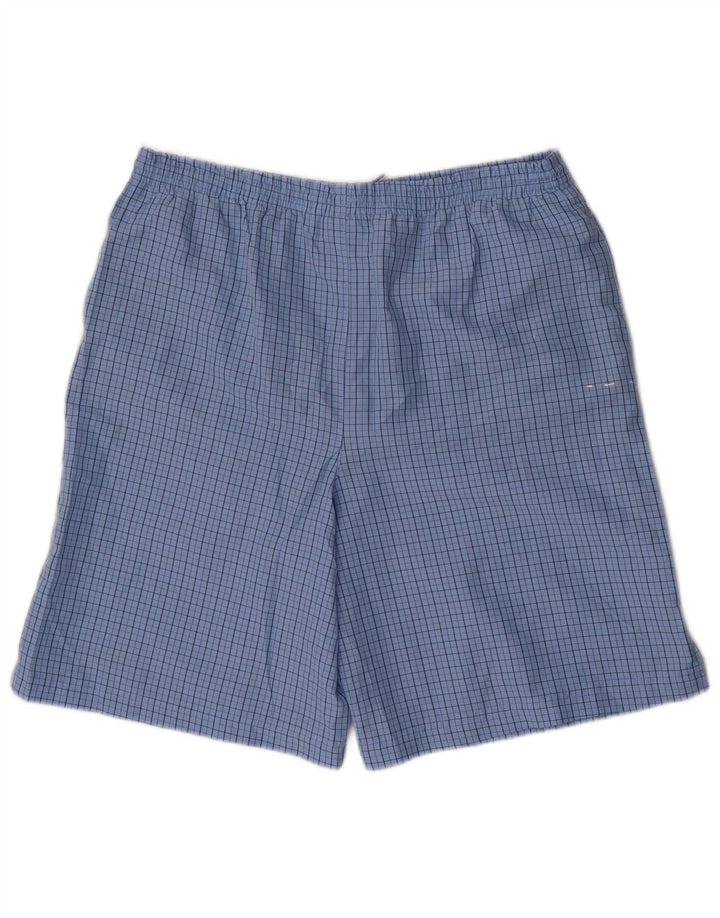 Umbro Mens Swimwear Medium  Blue Check Polyester